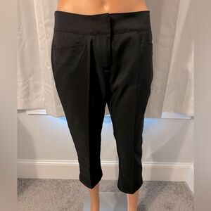 Great PGA Tour size 4 black cropped UPF50 pants pockets women NWT